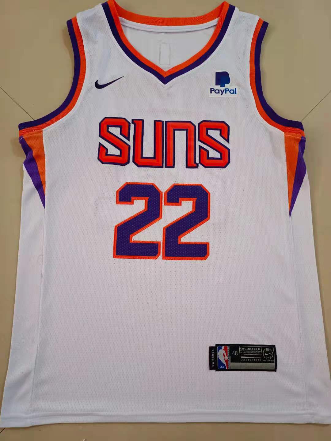 Men Phoenix Suns #22 Ayton White Game Nike 2021 NBA Jerseys
